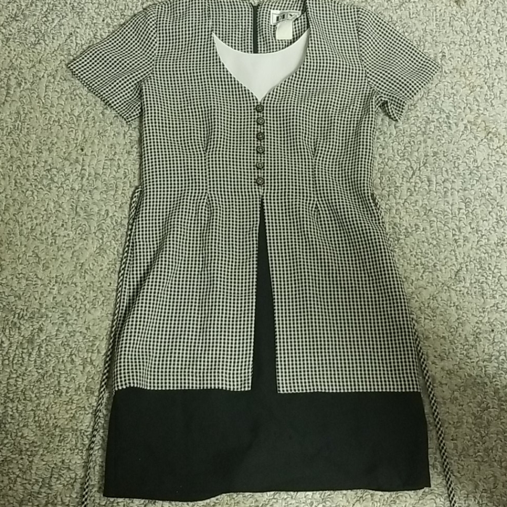 DBY black and white business skirt set Size 8